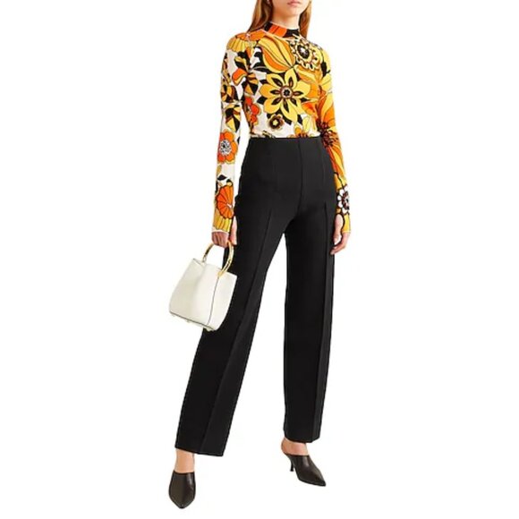 NWT Kwaidan Editions Women's Black Virgin Wool Straight-Leg Pants Size 38 (US 4) - Picture 5 of 6